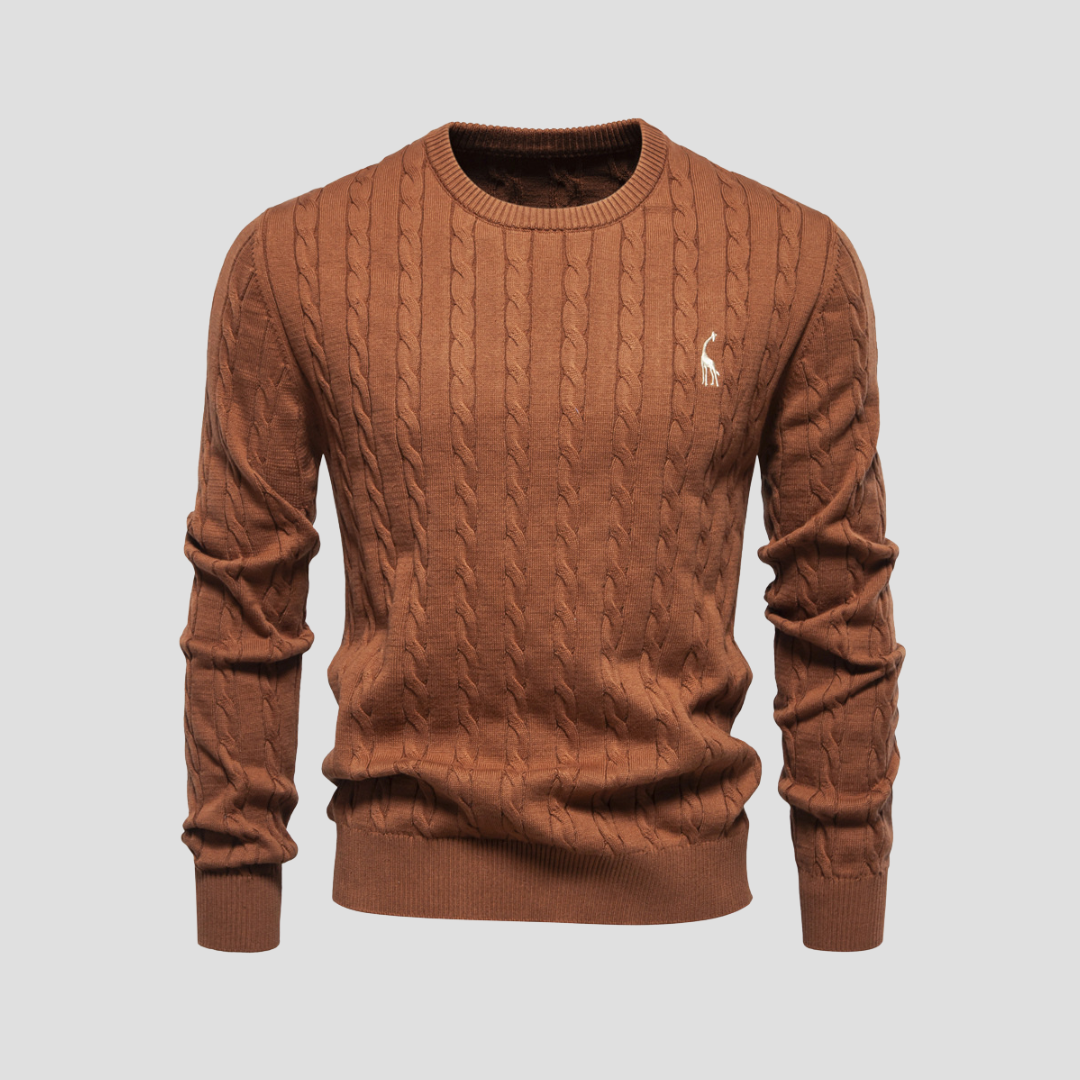 Dunverre | Men’s Cotton Cable Knit Jumper