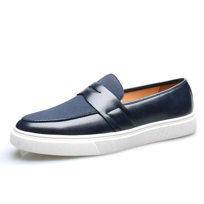 Zarven | Men’s Minimalist Leather & Suede Loafers