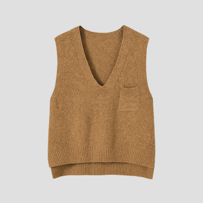 Marivane | Women’s Knitted V-Neck Jumper Vest