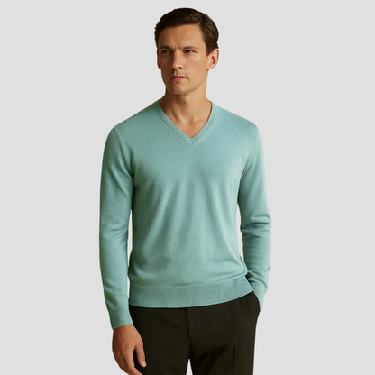Caerlin | Men’s Pure Cashmere V-Neck Jumper