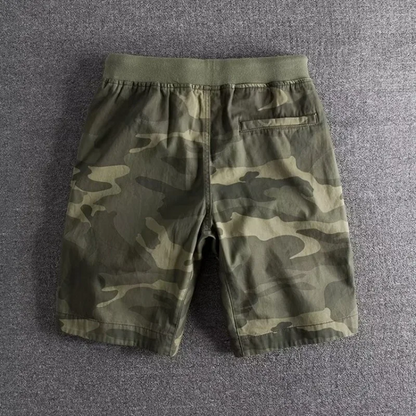 Oxlen | Men’s Camouflage Cotton-Blend Stretch Shorts
