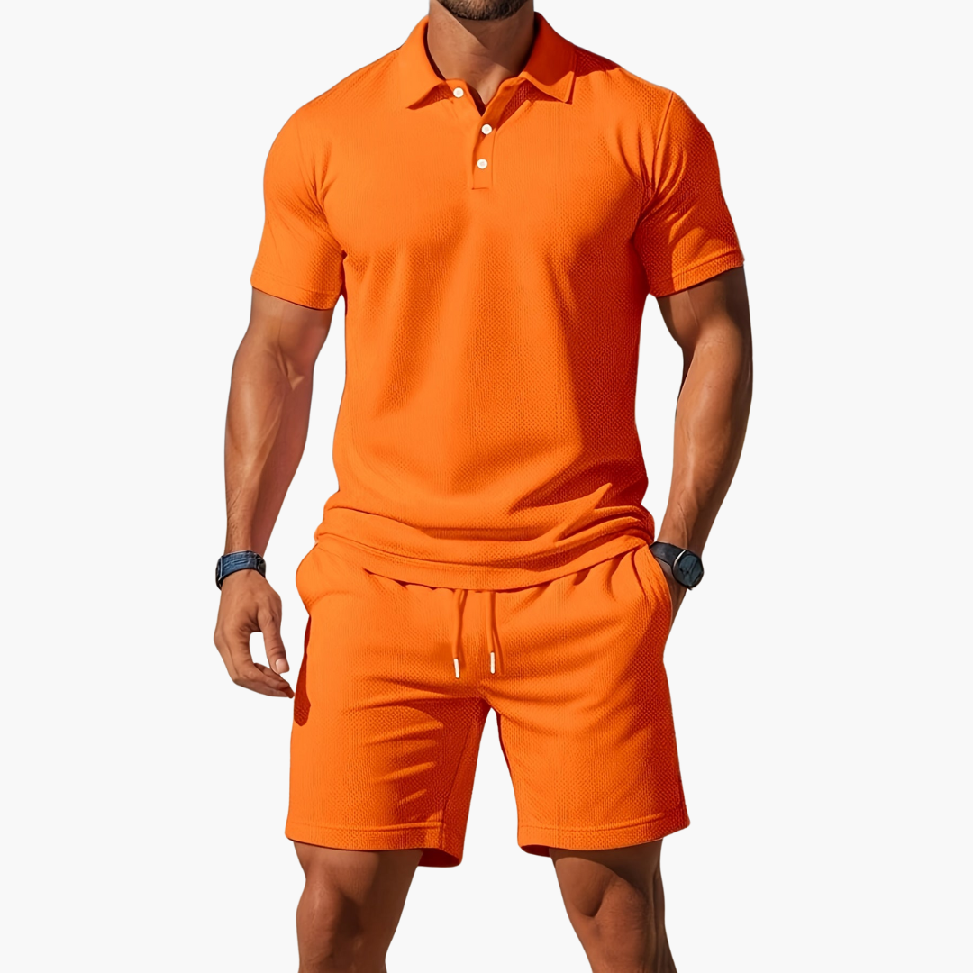 Timothy | Men’s Polo and Shorts Summer Set