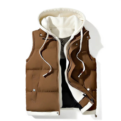 Seydon | Men’s Fleece-Lined Hooded Zip Vest
