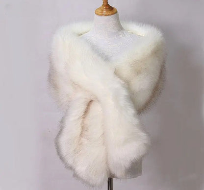 Selvienne | Women’s Premium Faux Mink Fur Shawl