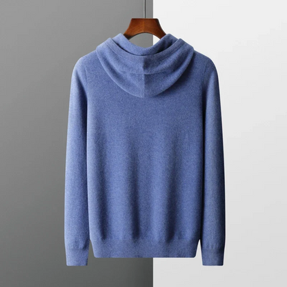 Alveric | Men’s Pure Cashmere Hooded Jumper