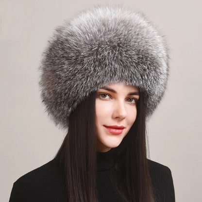 Sylven | Women’s Genuine Fox Fur Winter Hat