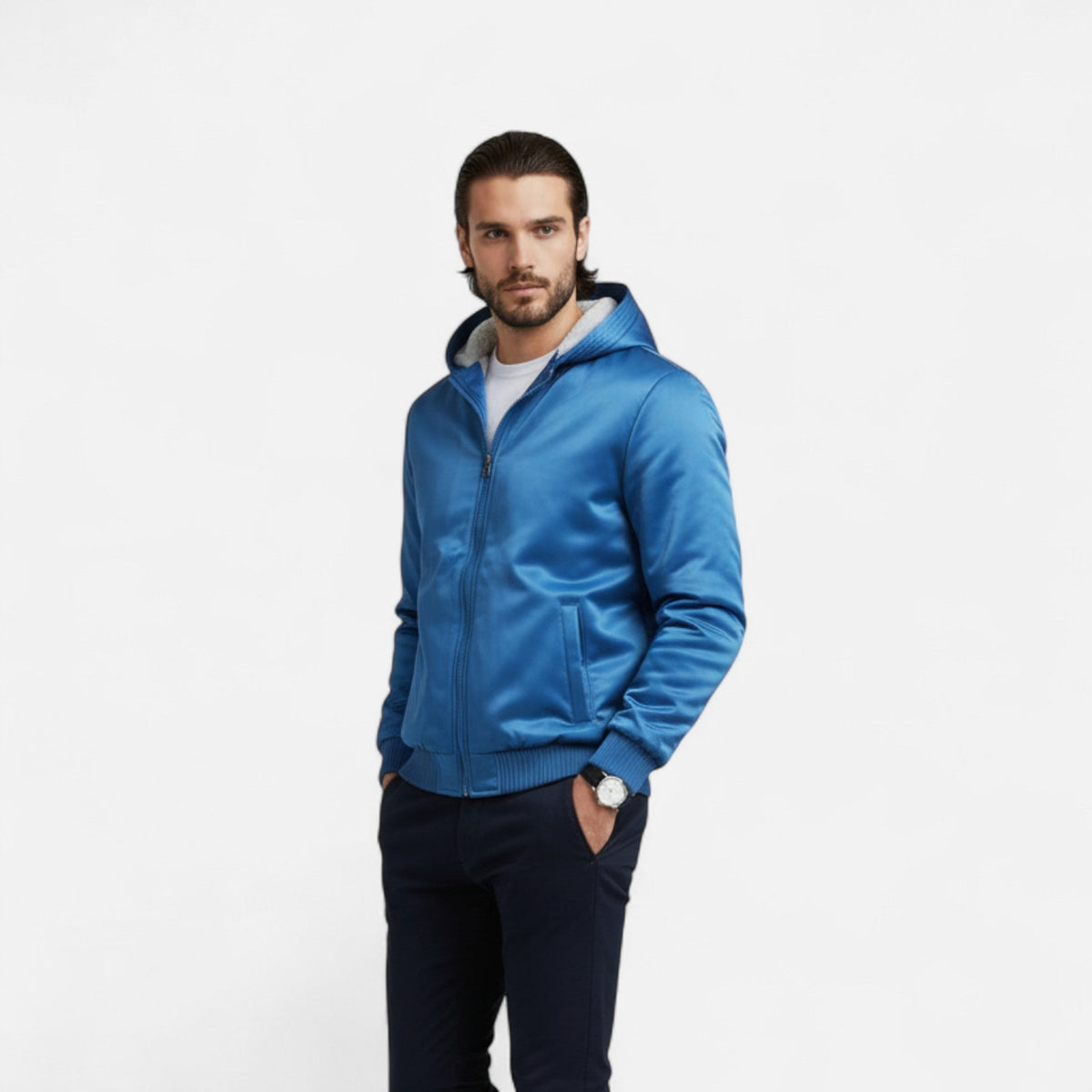 Raverton | Men’s Winter Jacket – Fleece-Lined Hooded Elegance