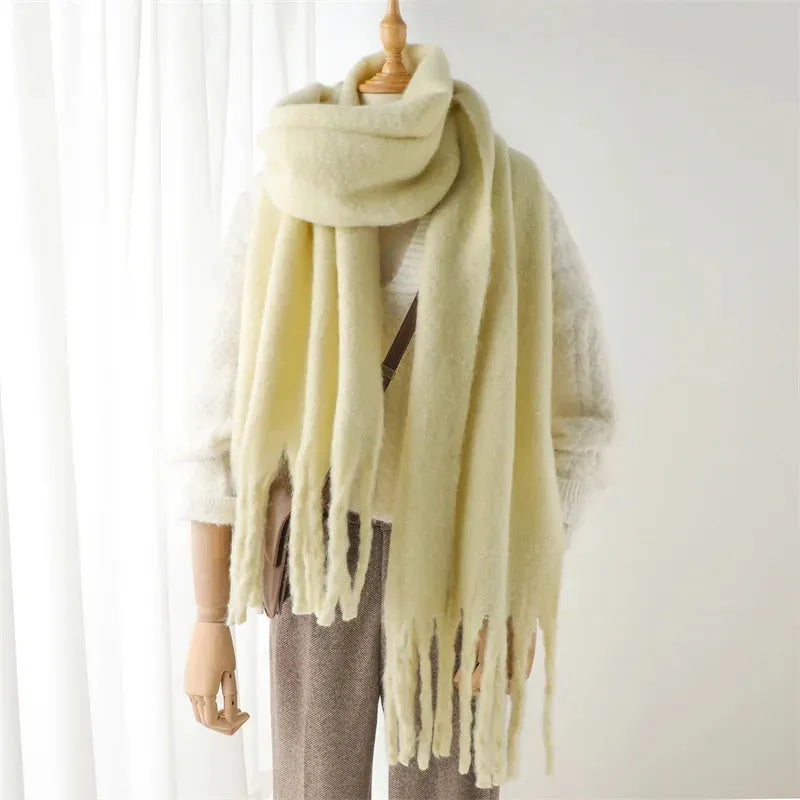 Claudine | Luxe Fringed Wrap Scarf