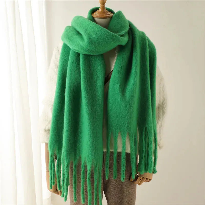 Claudine | Luxe Fringed Wrap Scarf