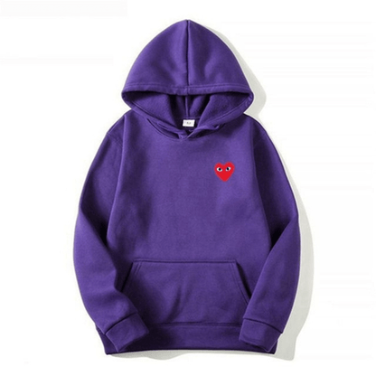 Amora | Unisex Cotton Heart-Logo Hoodie
