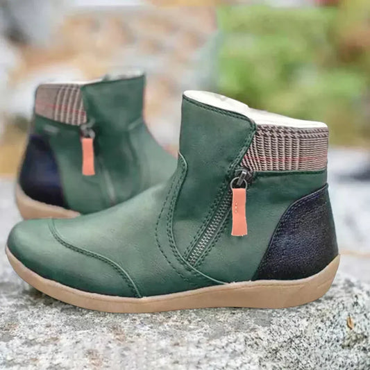 Elara | Women’s Waterproof Orthopedic Leather Boots