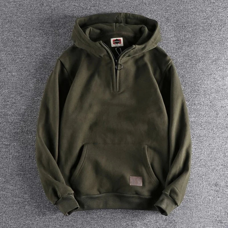 Pavric | Men’s Cotton Quarter-Zip Hoodie