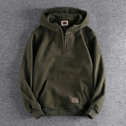 Pavric | Men’s Cotton Quarter-Zip Hoodie