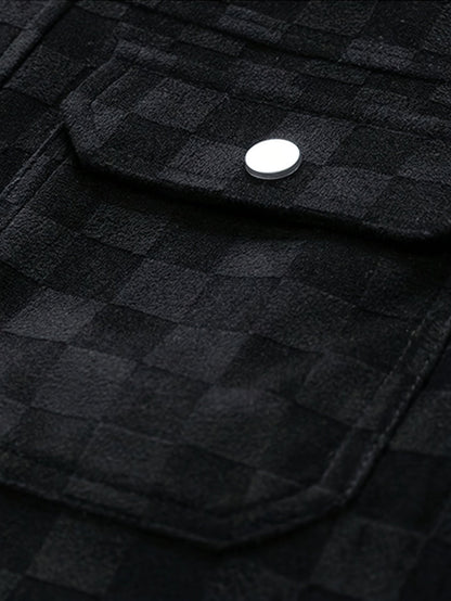 Cairne | Men’s Velour Suede Checkerboard Jacket