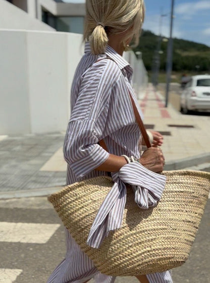 Aliyah | Women’s Striped Shirt Dress